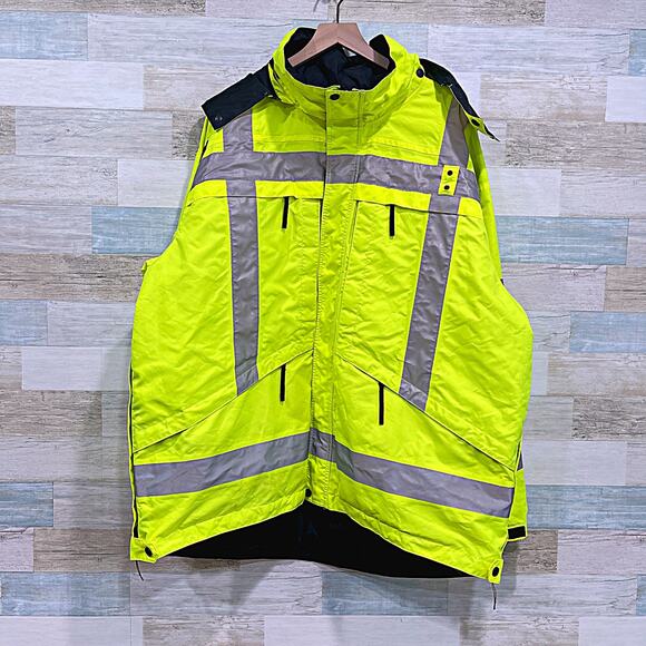 5.11 TACTICAL Rev High-Vis Parka Yellow ANSI/ISEA Class 3 Certified Mens 2XL - Picture 1 of 8